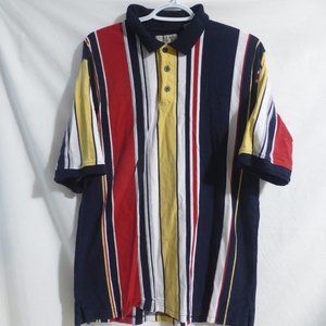 TIP TOP CLASSICS, large, striped polo shirt, short sleeve, GUC